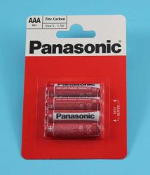 R-03 PANASONIC ZINC CARBON BATERIA