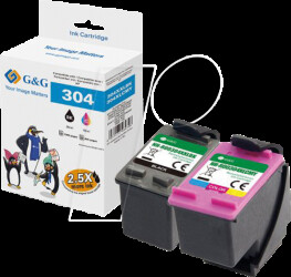 21880 Ink, multipack, 304XL, rebuilt, HP