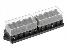 Gniazdo na 10 bezpieczników samochodowych