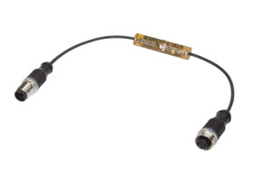 Czujnik czasowy z opóźnieniem wyłączania 0-0,03s 10-35V DC NO 3-pinowe złącze M12 0,3m IP67 VY03E115