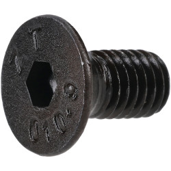 R-TECH 337416 M5 X 10 Hex Socket Countersunk Screws Steel Black - Pack Of 100