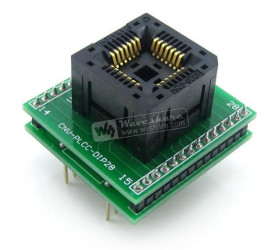 Waveshare PLCC28 TO DIP28, Programmer Adapter