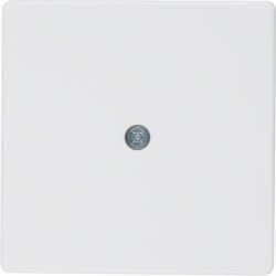 Płytka czołowa do przyłącza kablowego, biały, aksamit