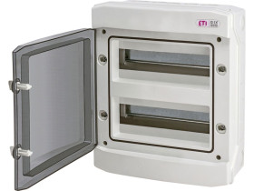 Rozdzielnica hermetyczna PV 1500V DC 2x12(24) natynkowa IP65 UV drzwi transparentne ECH-24PT-s 001101067 ETI