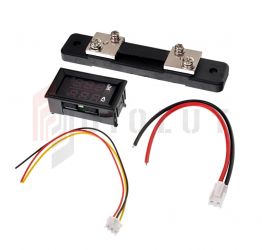 Moduł woltomierz 0-100V amperomierz 50A + bocznik