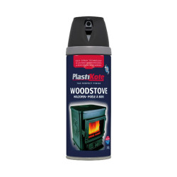 PlastiKote 440.0026030.076 26030 Wood Stove Twist &amp; Spray Black 400ml