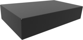 Steel enclosure, (L x W x H) 254 x 152 x 51 mm, black (RAL 9005), 1441-16BK3
