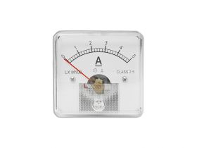 Miernik analogowy amperomierz kwadratowy 5A z bocznikiem.