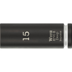 Wera 05005556001 8790 B Impaktor Deep Socket With 3/8&quot; Drive 15 x 63mm