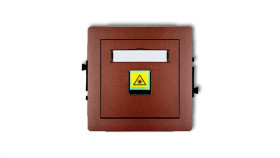 Deco Mechanizm Gniazda Światłowodowego/Optycznego Pojedynczego Brązowy...