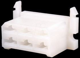 Housing for flat connector sleeves, 6-pin