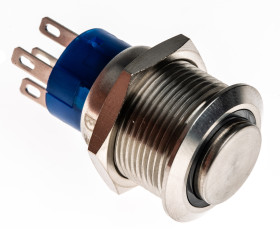 Nasadka przełącznika Zatrzaskowy SPDT średnica wycięcia 19.2mm, montaż panelowy RS PRO