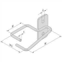 Organizer do kabli nVent SCHROFF 21236102 21236102, 1 szt.