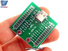 Płytka drukowana z gniazdem USB 3.1 typ C