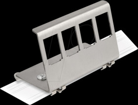 88140 Keystone holder, 4 port, top-hat rail