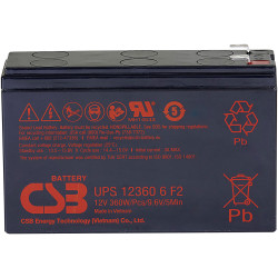 CSB UPS123606F1F2 Battery 12V 7Ah Maintenance-free High Efficiency