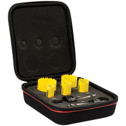Starrett BF7006 KDC05021 Deep Cut Bi-Metal Electrician&#x27;s Holesaw Kit, 7 Piece