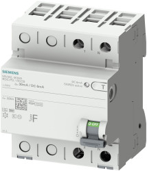RCCB, Typ F, 2-biegunowy, 25A, 30mA, Siemens SENTRON 230V