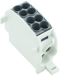 Potential distribution terminal, screw connection, 1.5-16 mm², 1 pole, 152 A, black, 1561100000