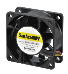 Wentylator osiowy 12 V DC DC 60 x 60 x 25mm 4.68W 65.9m³/h 47dB(A) IP68 390mA