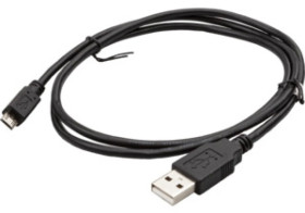Złącze kablowe wtyk prosty USB-2.0 Micro B 4-pinowe wtyk prosty USB A 4-pinowe 1m PVC VK100U44