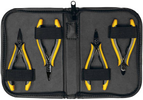 Zestaw szczypiec Bernstein Tools for Electronics Bernstein Werkzeugfabrik 3-680, dla elektroników i mechaników, 4 szt.