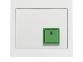 BERKER K.1 System przywoławczy przycisk anulowania z ramką biały połysk 52017009 HAGER