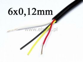 Przewód alarmowy YTLY 6x 0,12 linka