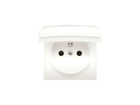 SIMON 54 Pokrywa gniazda do wersji IP44 z przesłonami klapka kremowa DGZ1BUZP/41 KONTAKT SIMON