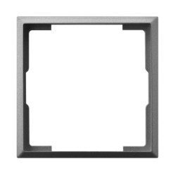 ARIA Ramka ozdobna do gniazd: wtyczkowych pojedynczych, teleinformatycznych i ściemniaczy szary mat RO-2U/70