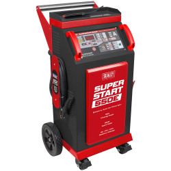 Sealey SUPERSTART550E 6/12/24V Battery Starter/Charger 550A
