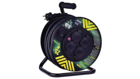 Przedłużacz Bębnowy 4-Gniazda Z/U 25M H05rr-F 3G2,5 Ip44 P084253