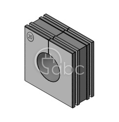 Moduł uszczelniający KT duży, KT 20, z otworem 1x20-21 mm, 41220