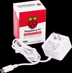 KSA-15E-051300-HU/US/WT Raspberry Pi - Power supply, 5.1 V, 3.0 A, USB Type-C, US plug,