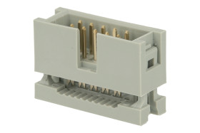 Wtyk; IDC; BH10; 10 torów; 2x5; proste; 2,54mm; złocone; na taśmę; zaciskany; RoHS