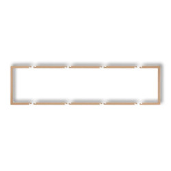 Ramka wypełniająca poczwórna serii DECO złoty metalik 8DRW-4