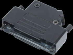 MHD45ZK25-BK-K D-Sub cap, 25-pin, angled, black, size B