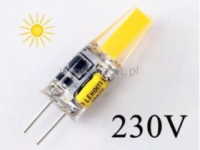 Żarówka LED G4; 6W; ciepła; silikon; lizak; 230V