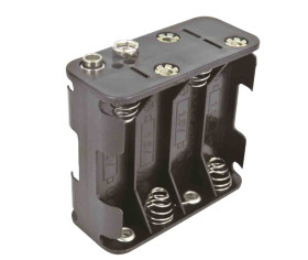 Uchwyt do baterii, x 8, maks. Ø 14.5mm, montaż zatrzaskowy