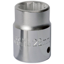 Sealey S34/22 Walldrive Socket 22mm 3/4&quot;sq Drive