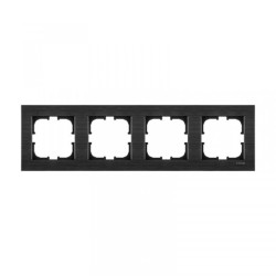 Ramka czterokrotna Exen seria Comfort kosmiczny czarny C104/09E