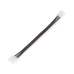 Konektor do taśm i pasków LED RGB 10mm 2 pin z dwoma zaciskami - 16,9cm
