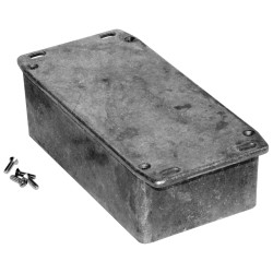 Hammond 1590PFL Diecast Enclosure Flanged Lid Natural (153 x 82 x 50mm)