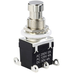 TruComponents 783081 Foot Switch Soldering DPDT Non-Illuminated 4A