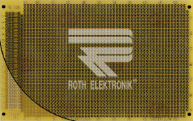 RE320-LF Prototyping board, FR4, spacing 2.54 mm, 32/64/96-pin