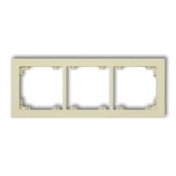 DECO Ramka potrójna DECO Pastel Matt orzech ziemny 44DR-3