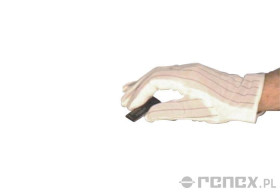 Rękawice ESD, białe, rozmiar S