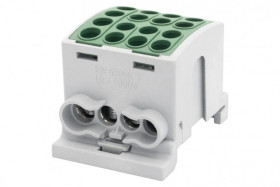 Zacisk odgałęźny HLK 100A-4 (1x25,3x16 / 1x25,3x16) Al/Cu - zielony