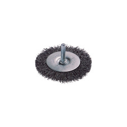 Wolfcraft 2100000 Wire Wheel Brush Steel &#xF8; 75mm