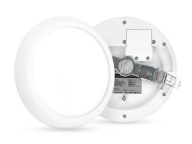 Plafon LED 2w1 Pherkad Round 8/12W 3000K-6000K IP44 Natynkowy Podtynkowy